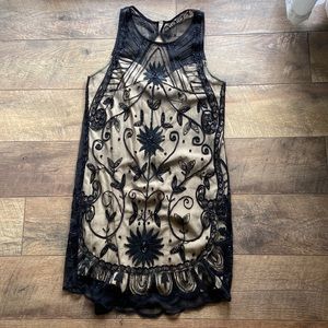 Abercrombie black embellished dress size M